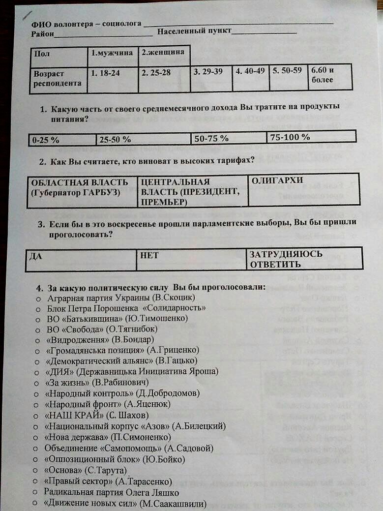 2 11 2018 Luganshchyna rozdacha cukru anketa 1
